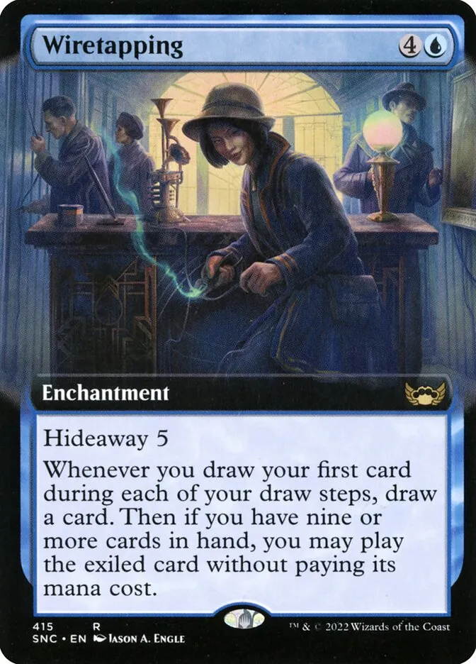 2022 Streets of New Capenna Wiretapping #415 rare card image