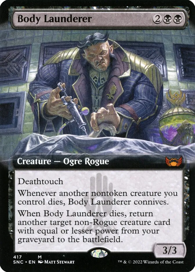 2022 Streets of New Capenna Body Launderer #417 mythic card image