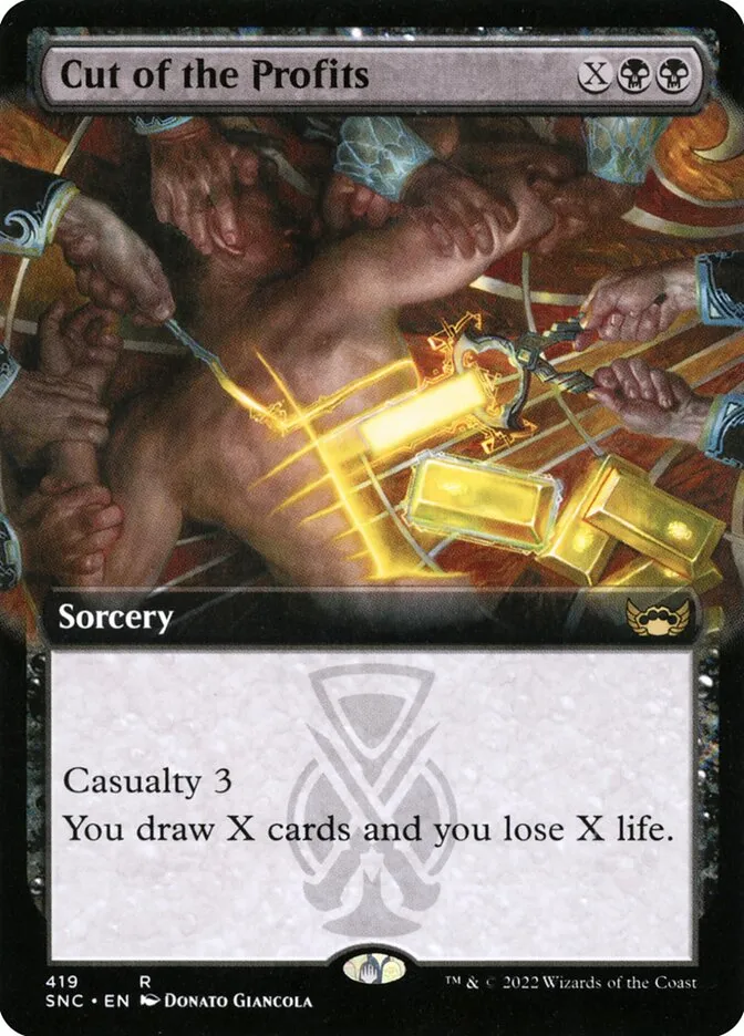 2022 Streets of New Capenna Cut of the Profits #419 rare card image