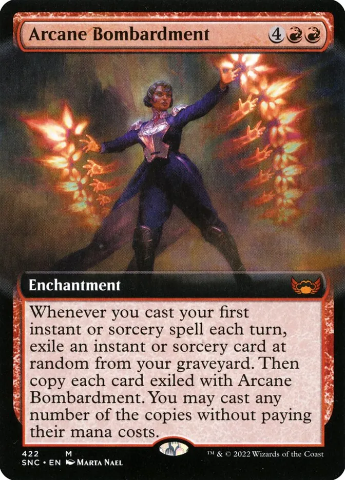 2022 Streets of New Capenna Arcane Bombardment #422 mythic card image