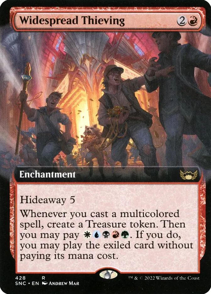 2022 Streets of New Capenna Widespread Thieving #428 rare card image
