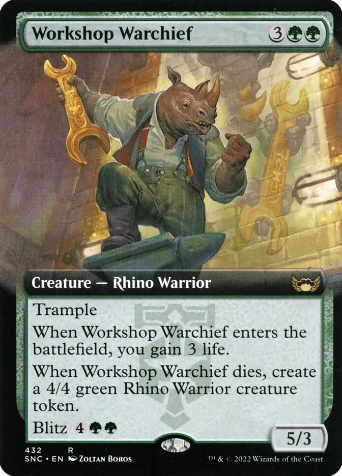 2022 Streets of New Capenna Workshop Warchief #432 rare card image