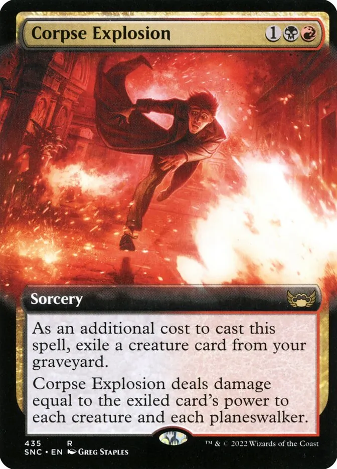 2022 Streets of New Capenna Corpse Explosion #435 rare card image