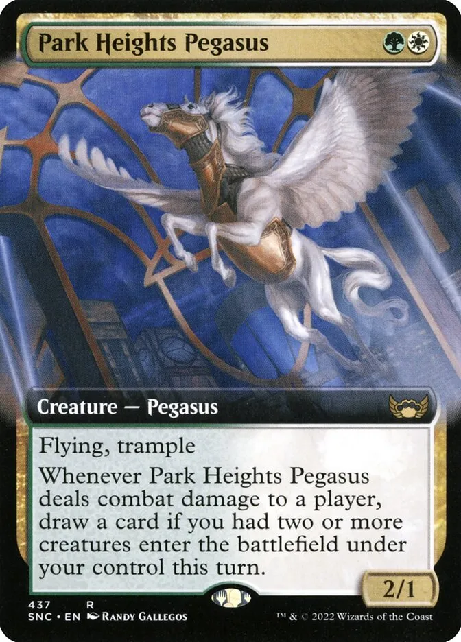 2022 Streets of New Capenna Park Heights Pegasus #437 rare card image