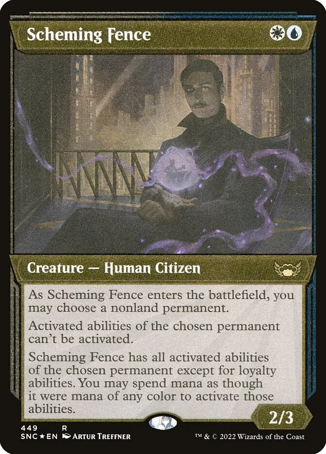 2022 Streets of New Capenna Scheming Fence #449 rare card image