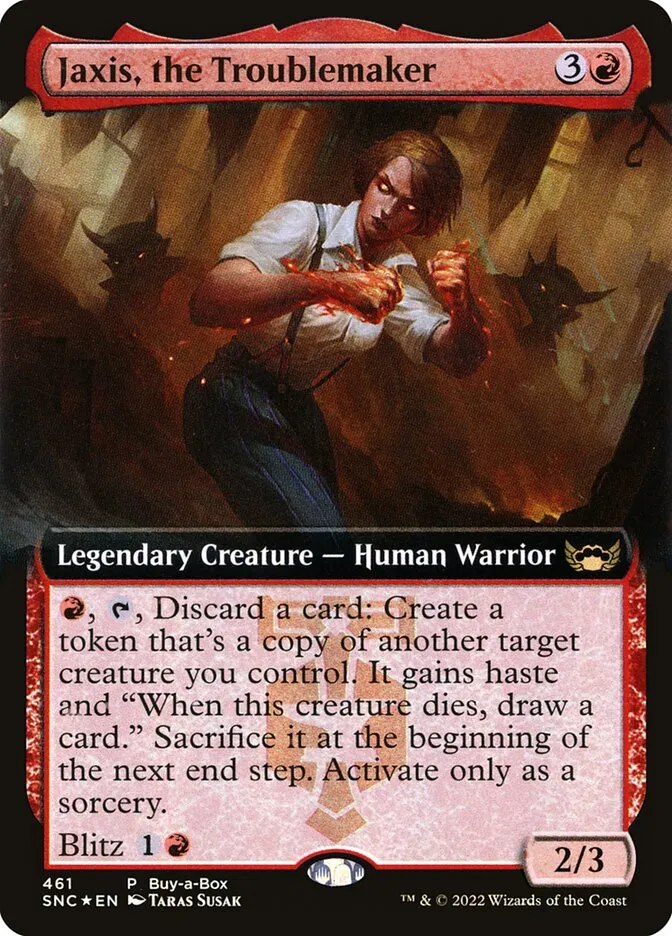 2022 Streets of New Capenna Jaxis, the Troublemaker #461 rare card image