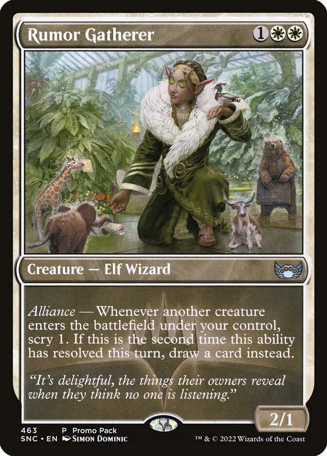 2022 Streets of New Capenna Rumor Gatherer #463 uncommon card image