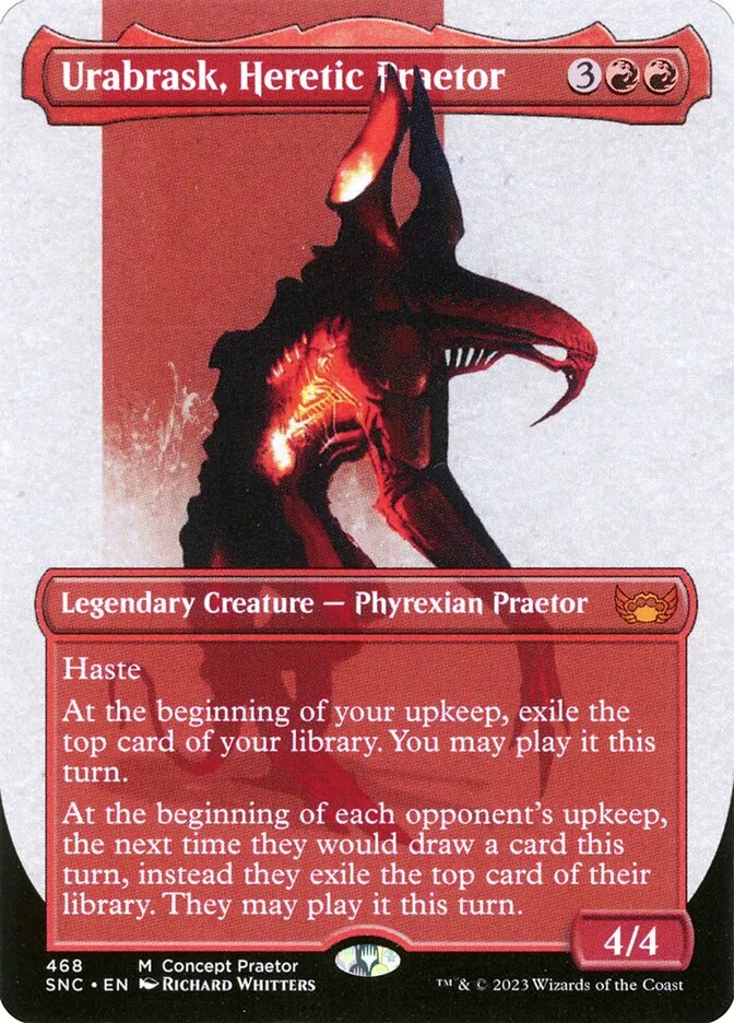2022 Streets of New Capenna Urabrask, Heretic Praetor #468 mythic card image