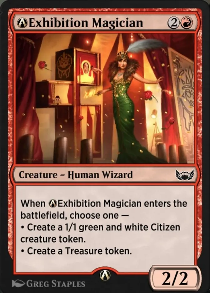 2022 Streets of New Capenna A-Exhibition Magician common #A-106 common card image