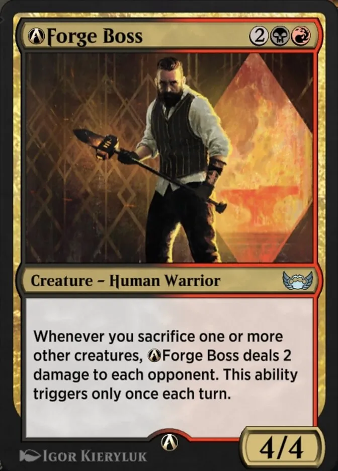 2022 Streets of New Capenna A-Forge Boss uncommon #A-189 uncommon card image