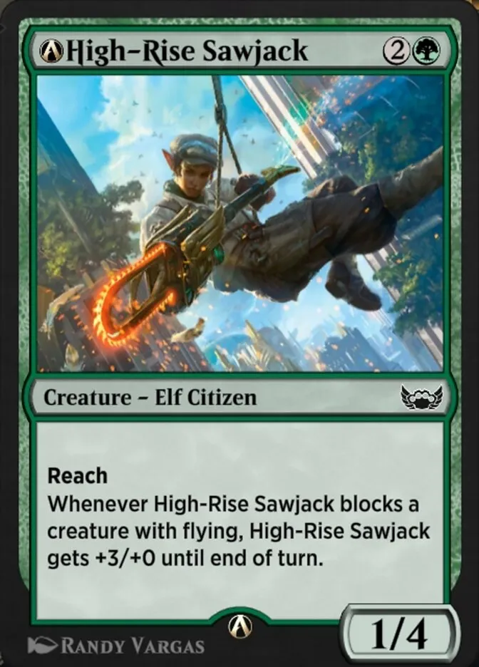 2022 Streets of New Capenna A-High-Rise Sawjack common #A-150 common card image