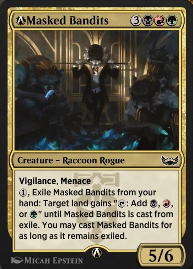 2022 Streets of New Capenna A-Masked Bandits common #A-201 common card image