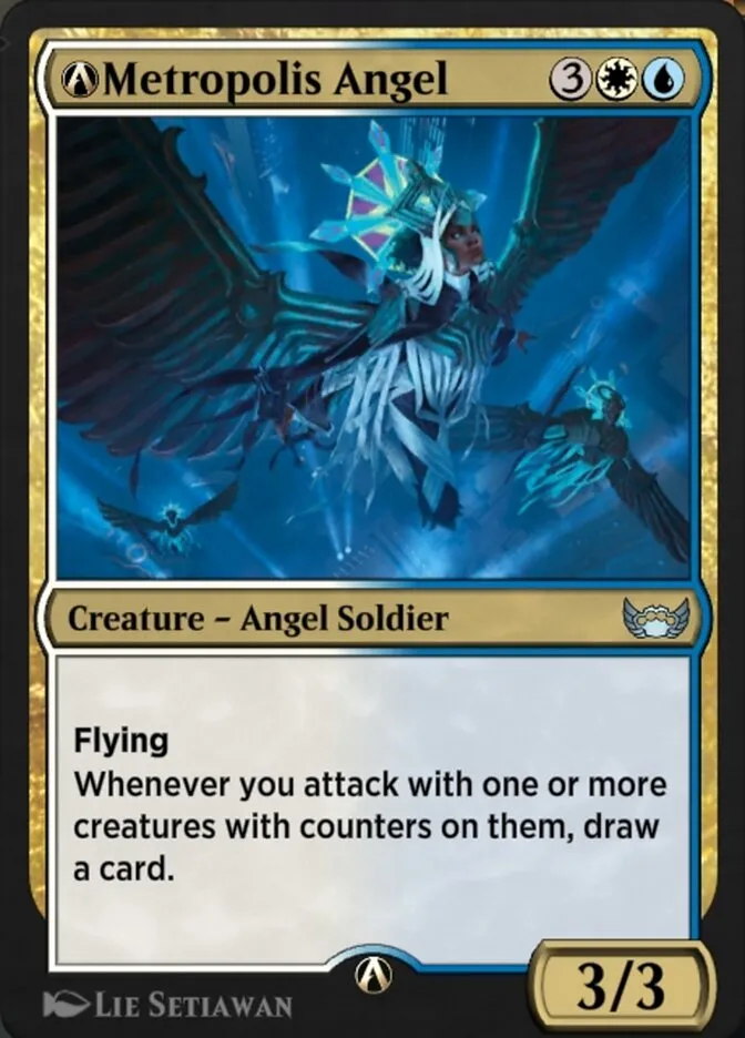 2022 Streets of New Capenna A-Metropolis Angel uncommon #A-203 uncommon card image