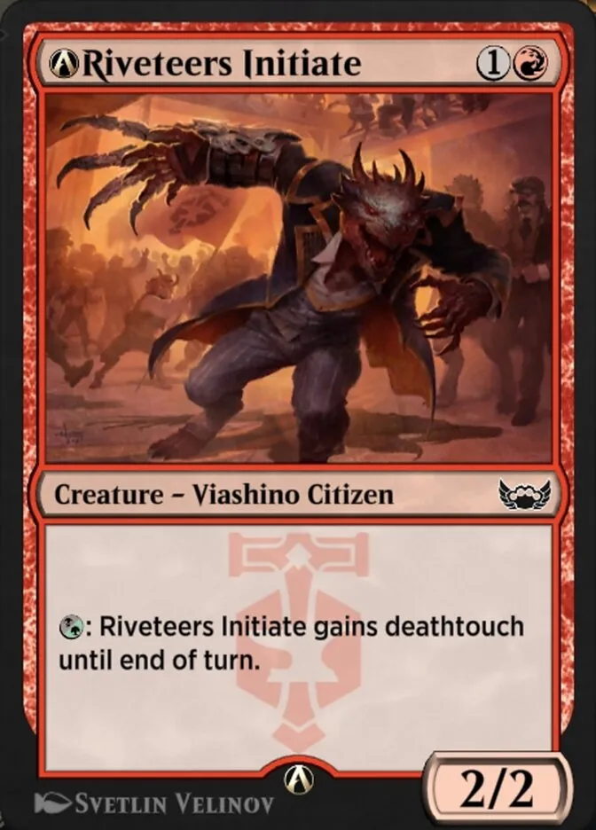 2022 Streets of New Capenna A-Riveteers Initiate common #A-120 common card image