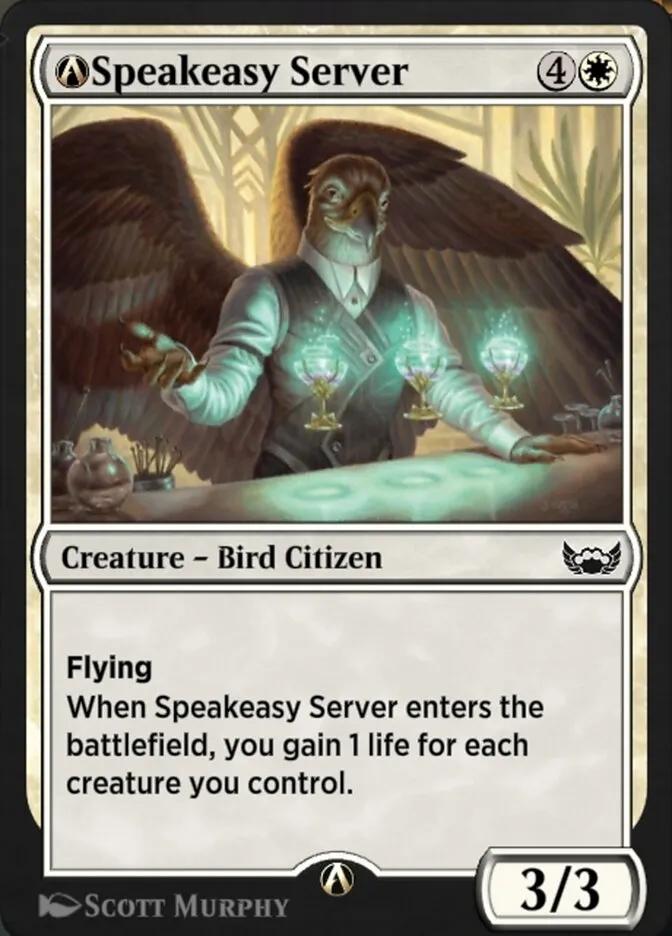 2022 Streets of New Capenna A-Speakeasy Server common #A-32 common card image
