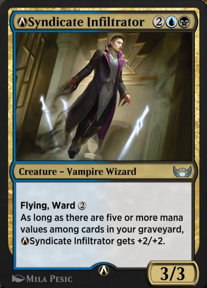 2022 Streets of New Capenna A-Syndicate Infiltrator uncommon #A-226 uncommon card image