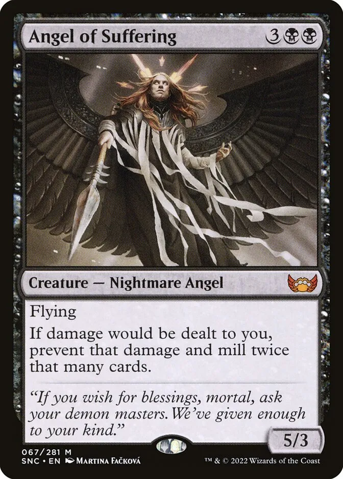 2022 Streets of New Capenna Angel of Suffering mythic #67 mythic card image