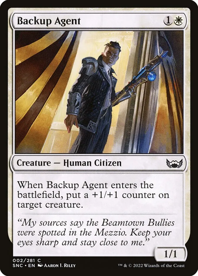 2022 Streets of New Capenna Backup Agent common #2 common card image