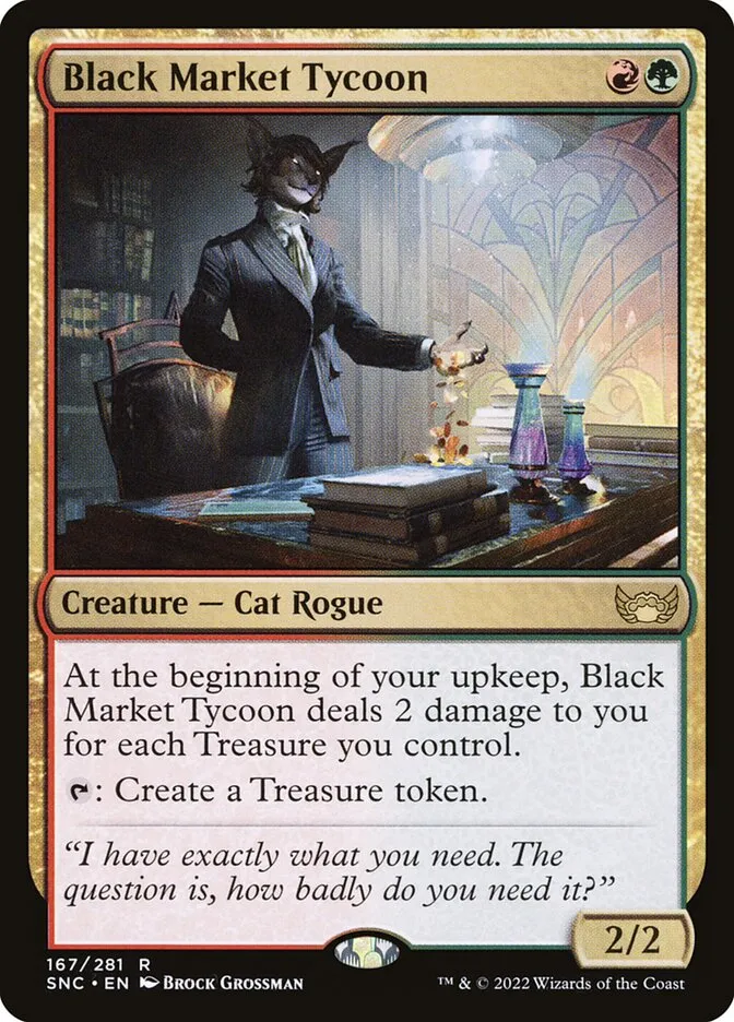 2022 Streets of New Capenna Black Market Tycoon #167 rare card image