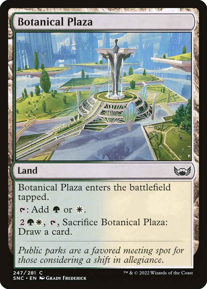 2022 Streets of New Capenna Botanical Plaza #247 common card image