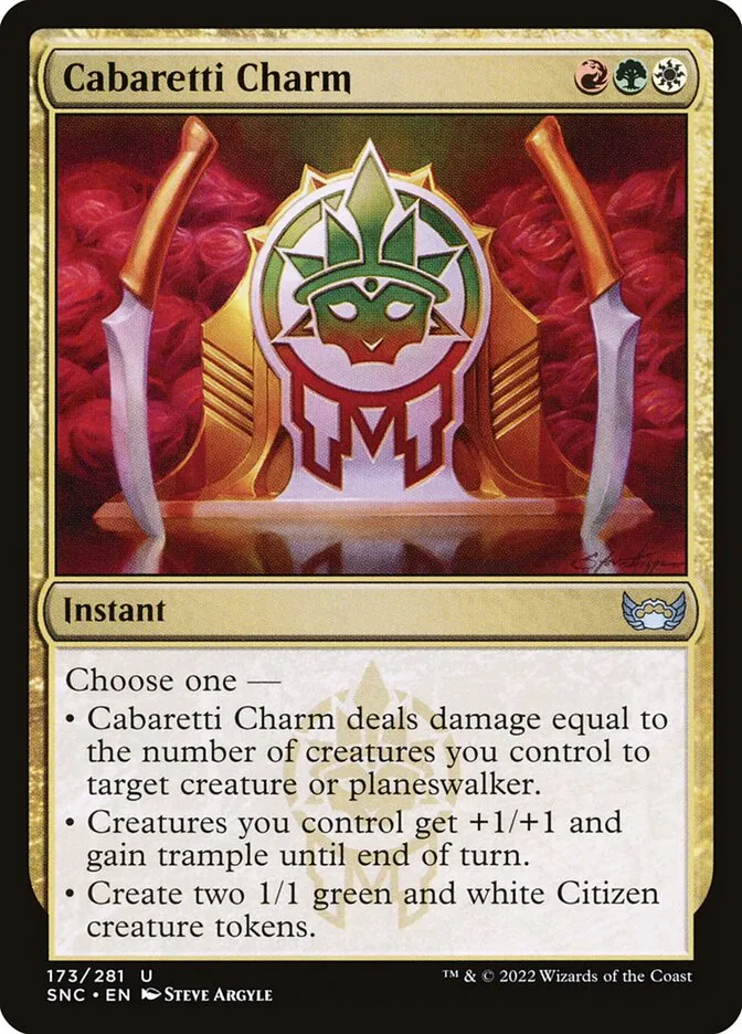 2022 Streets of New Capenna Cabaretti Charm #173 uncommon card image