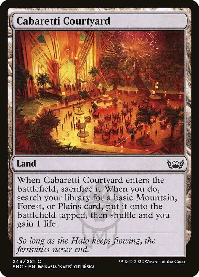 2022 Streets of New Capenna Cabaretti Courtyard #249 common card image