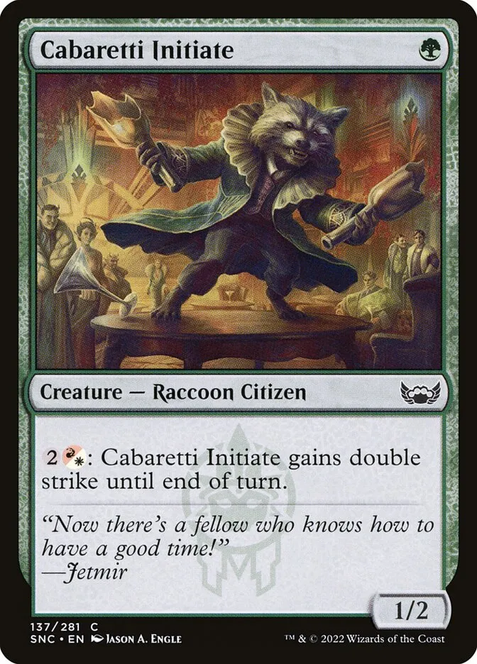 2022 Streets of New Capenna Cabaretti Initiate #137 common card image