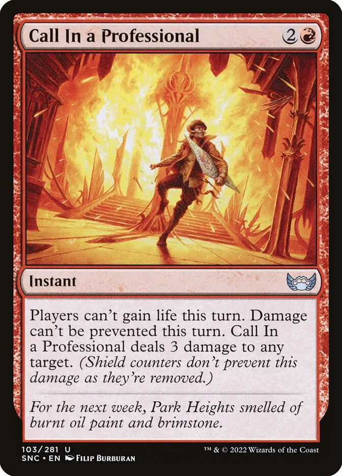 2022 Streets of New Capenna Call In a Professional uncommon #103 uncommon card image
