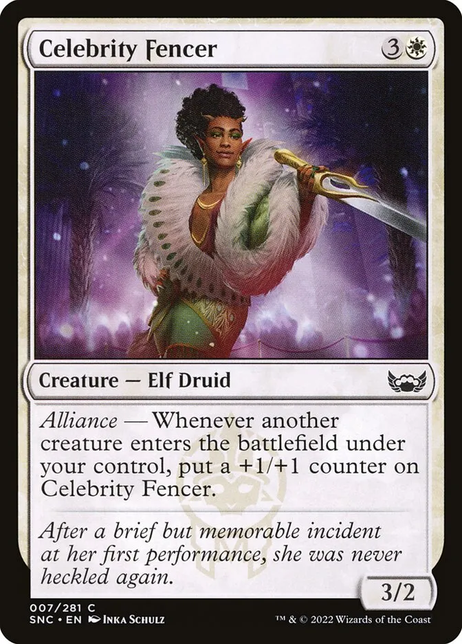 2022 Streets of New Capenna Celebrity Fencer common #7 common card image