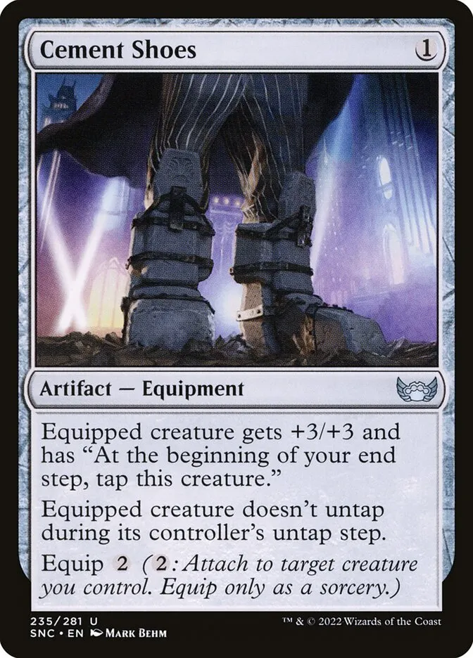 2022 Streets of New Capenna Cement Shoes #235 uncommon card image