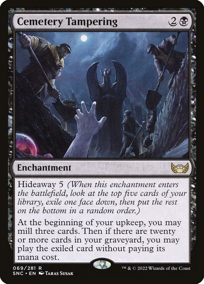 2022 Streets of New Capenna Cemetery Tampering rare #69 rare card image