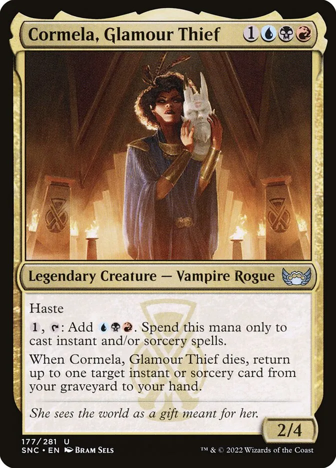 2022 Streets of New Capenna Cormela, Glamour Thief #177 uncommon card image