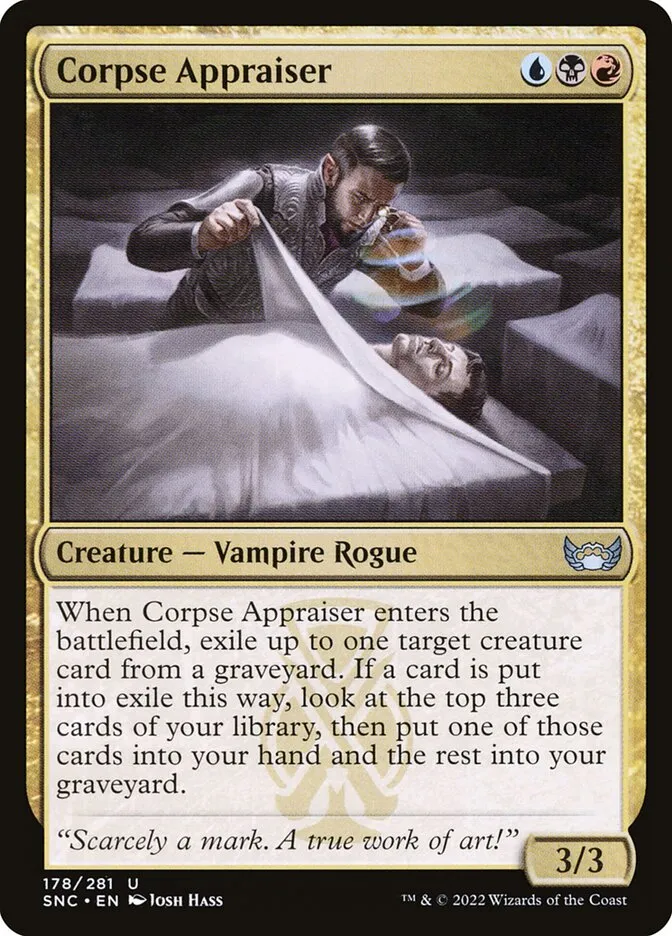 2022 Streets of New Capenna Corpse Appraiser #178 uncommon card image