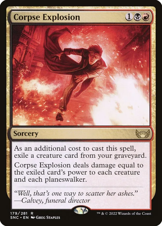 2022 Streets of New Capenna Corpse Explosion #179 rare card image