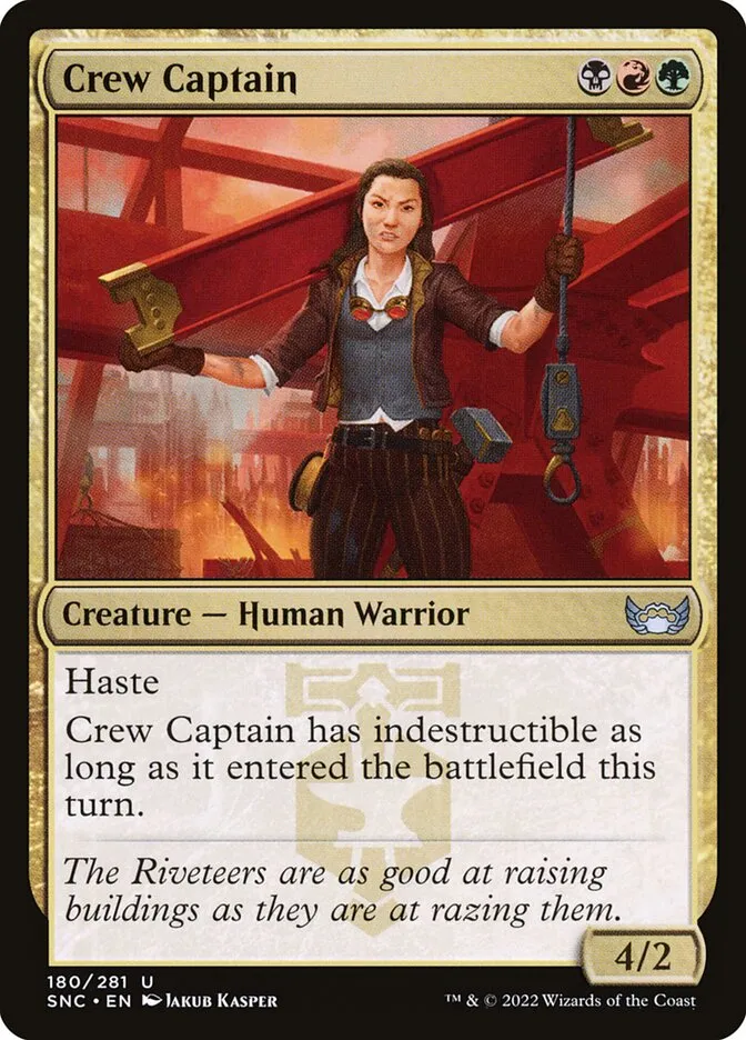 2022 Streets of New Capenna Crew Captain #180 uncommon card image