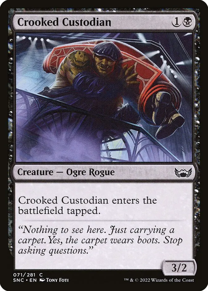 2022 Streets of New Capenna Crooked Custodian common #71 common card image