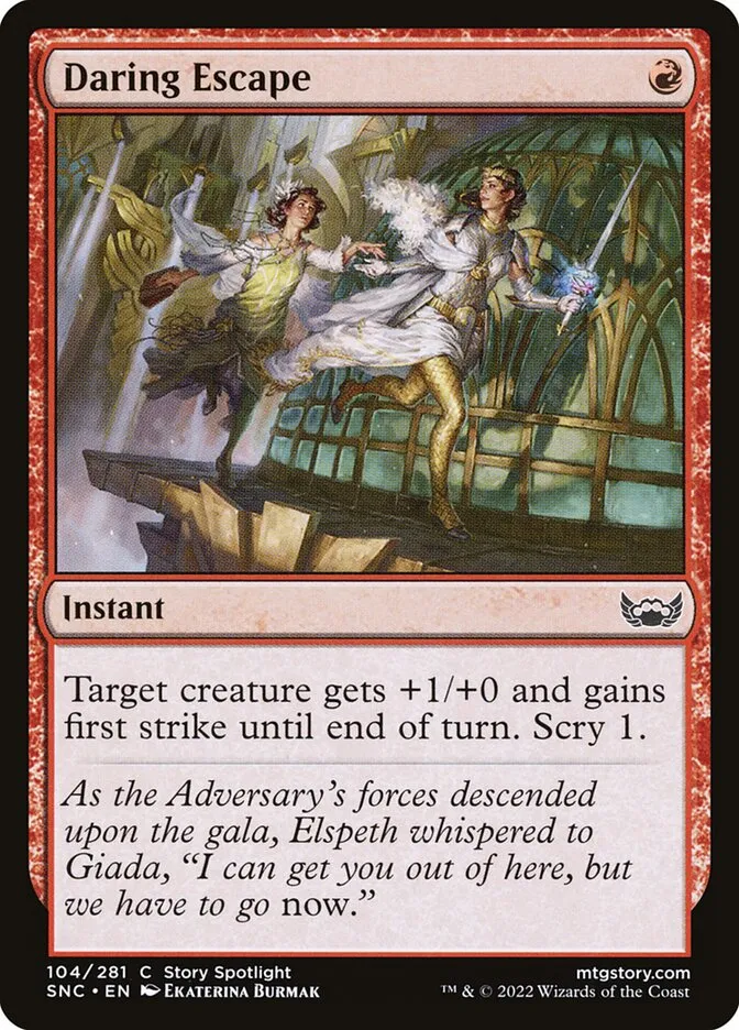 2022 Streets of New Capenna Daring Escape #104 common card image