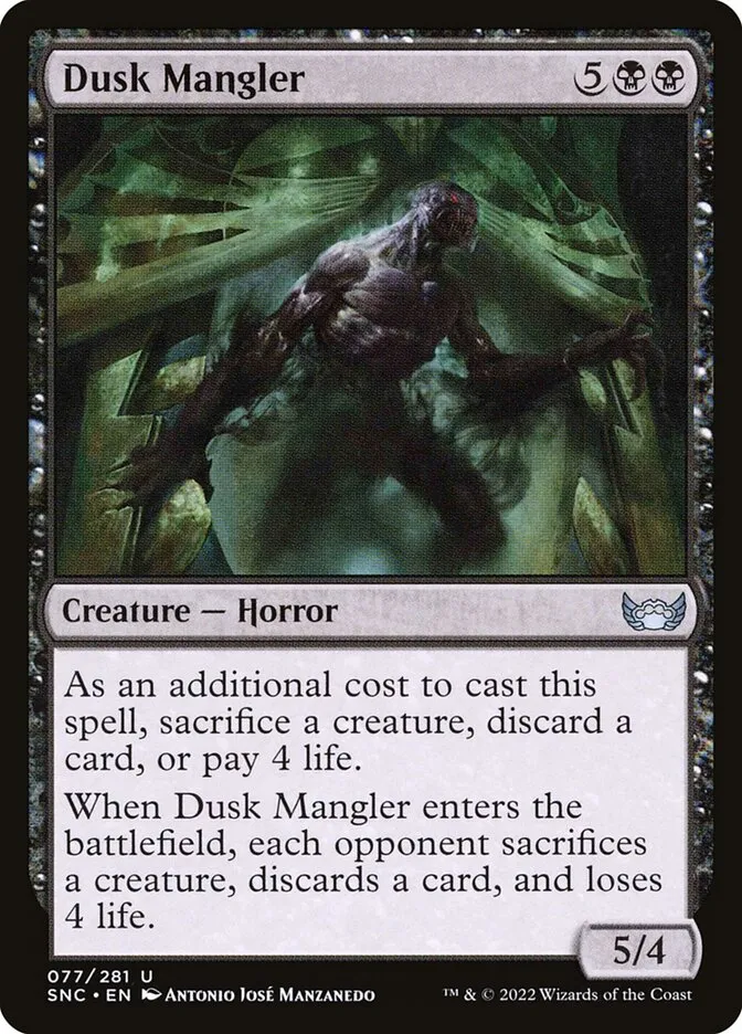 2022 Streets of New Capenna Dusk Mangler uncommon #77 uncommon card image