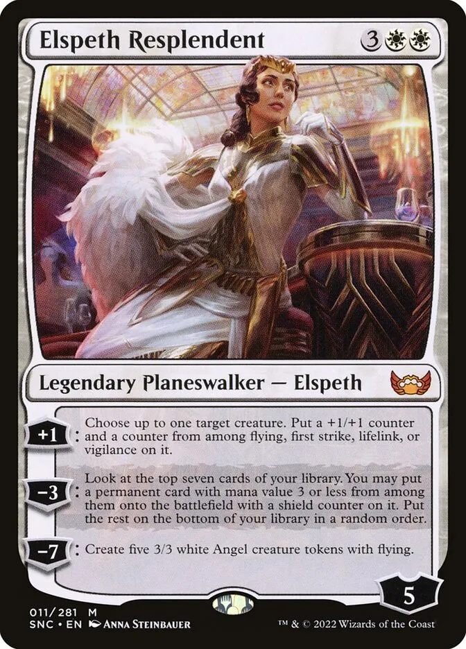 2022 Streets of New Capenna Elspeth Resplendent mythic #11 mythic card image