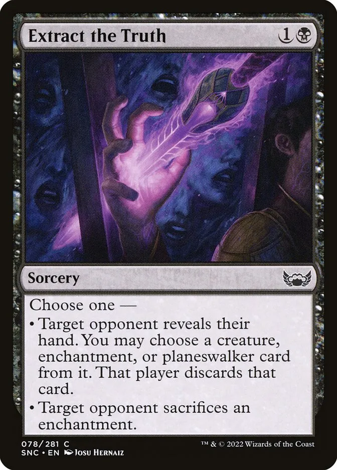 2022 Streets of New Capenna Extract the Truth common #78 common card image