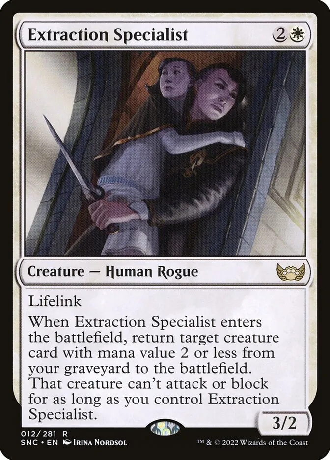 2022 Streets of New Capenna Extraction Specialist rare #12 rare card image