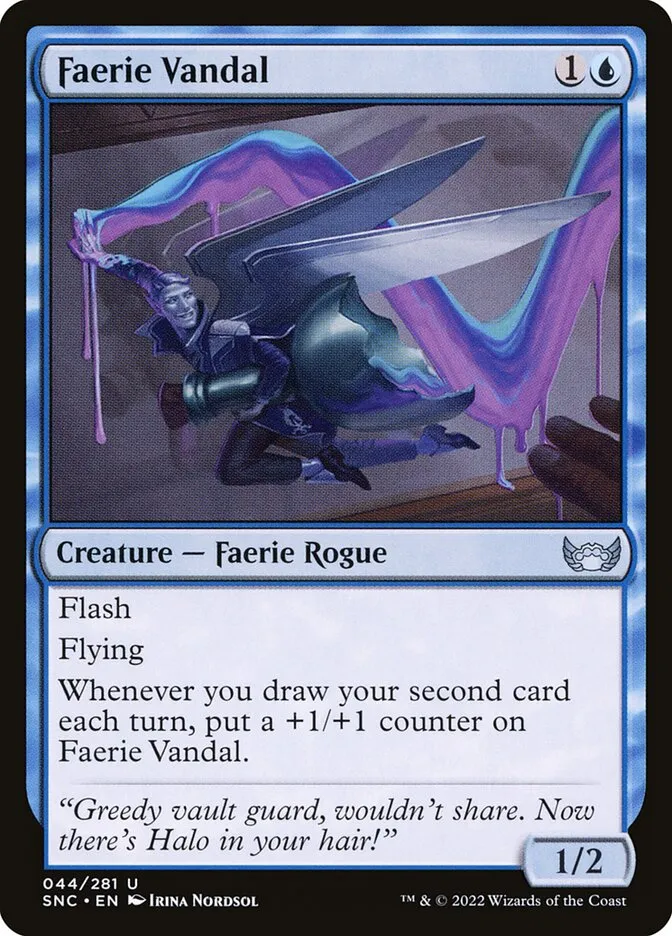 2022 Streets of New Capenna Faerie Vandal uncommon #44 uncommon card image