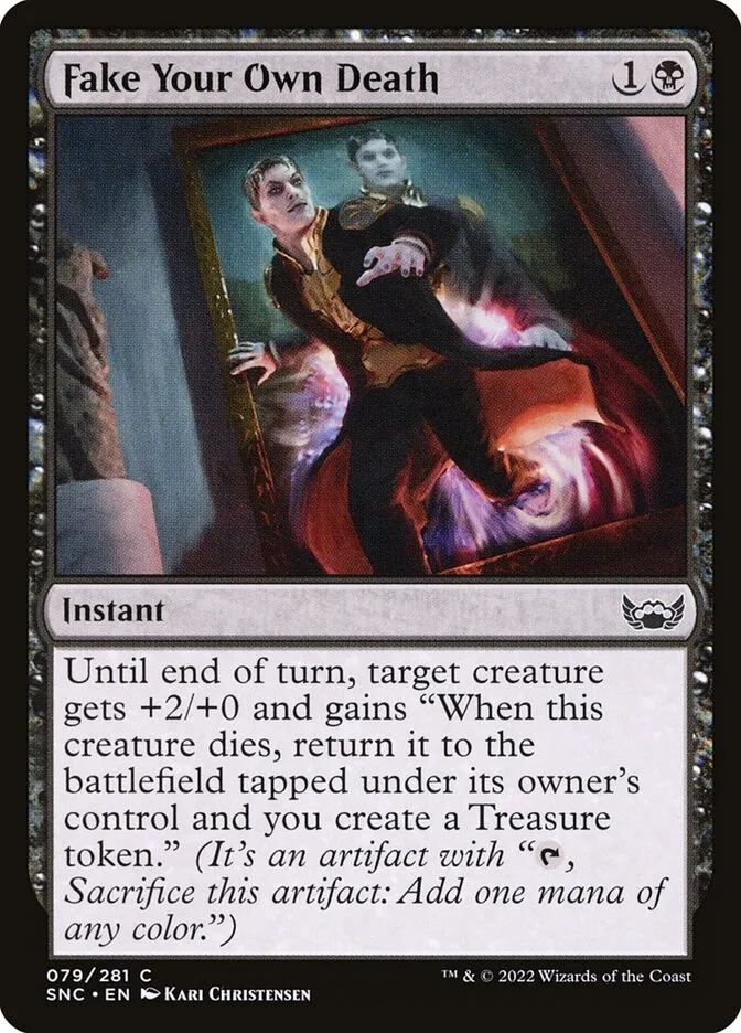 2022 Streets of New Capenna Fake Your Own Death common #79 common card image