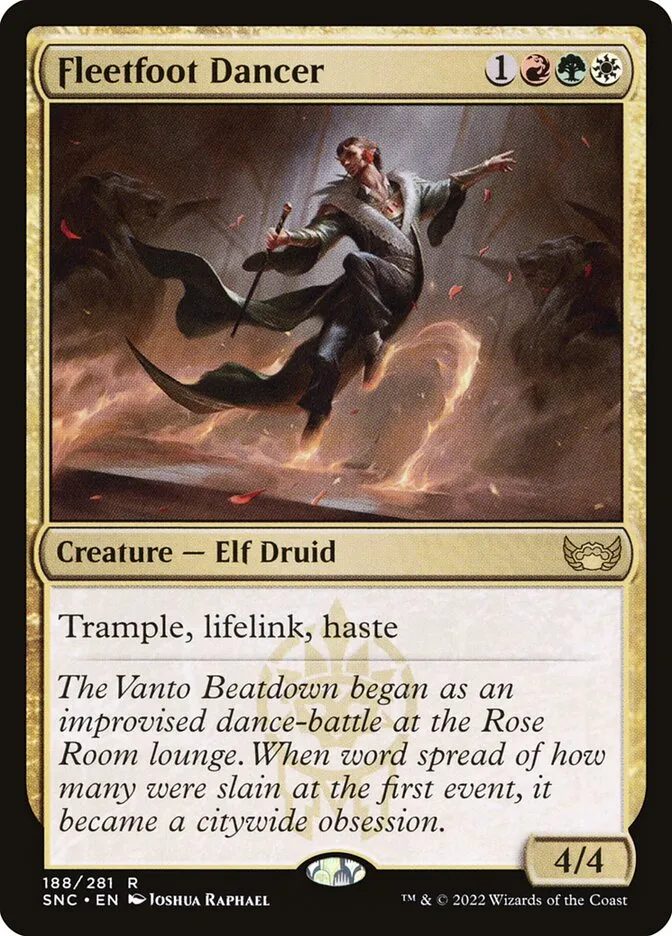 2022 Streets of New Capenna Fleetfoot Dancer #188 rare card image