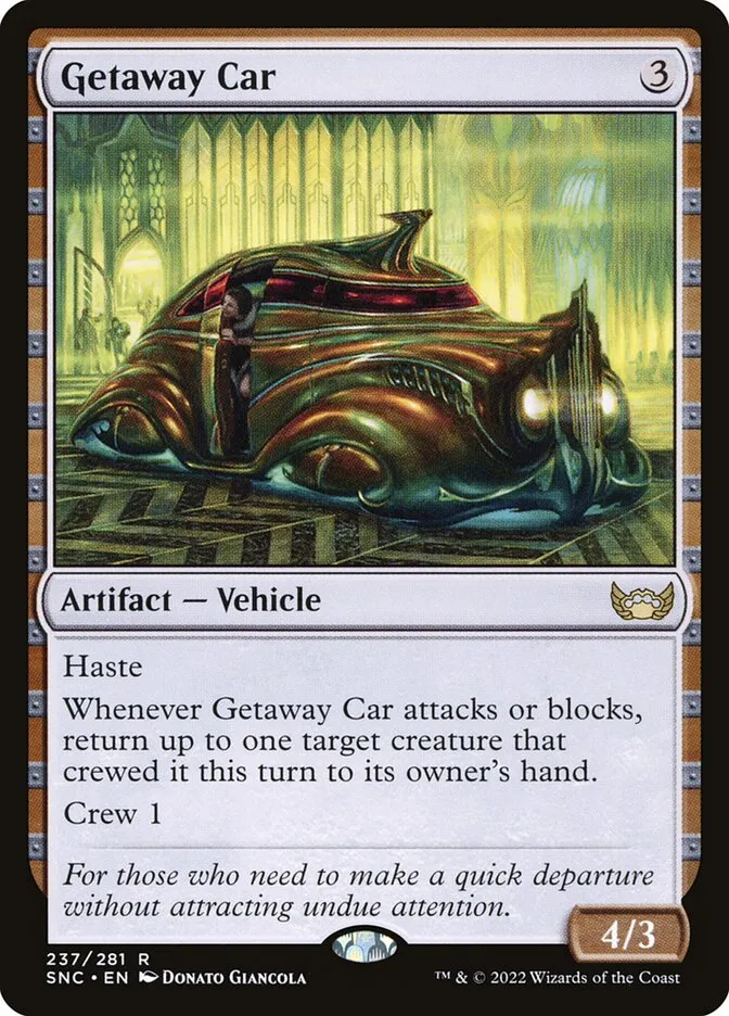 2022 Streets of New Capenna Getaway Car #237 rare card image