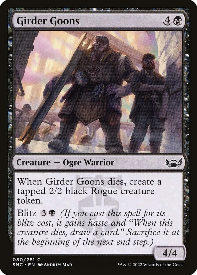 2022 Streets of New Capenna Girder Goons common #80 common card image