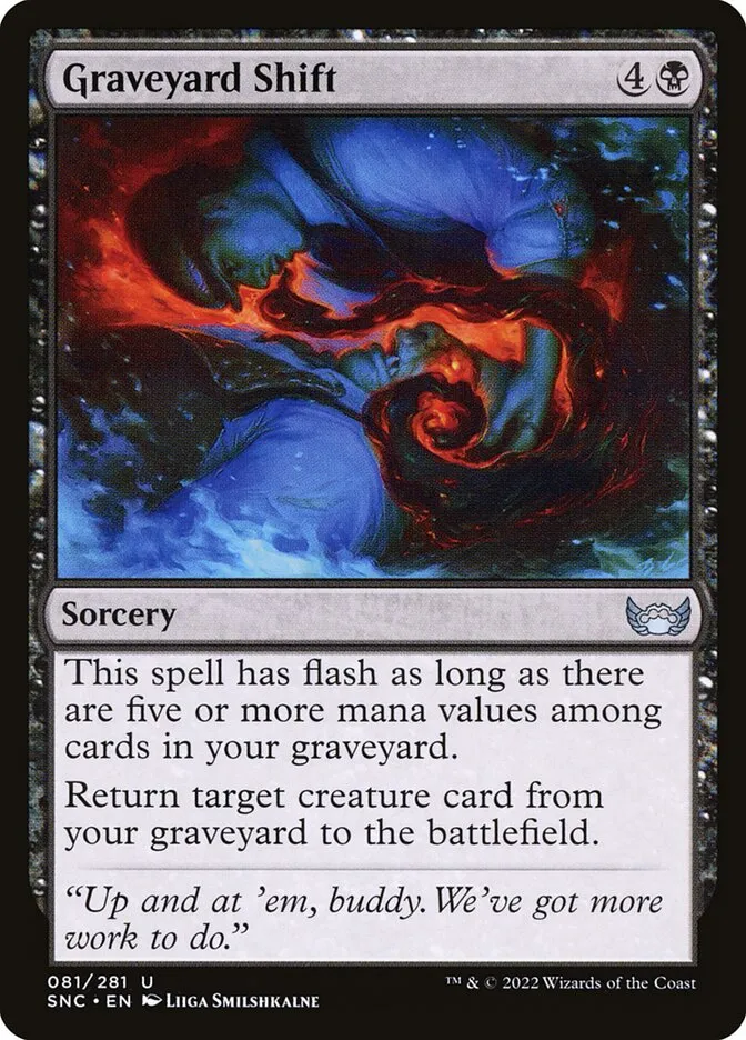 2022 Streets of New Capenna Graveyard Shift uncommon #81 uncommon card image