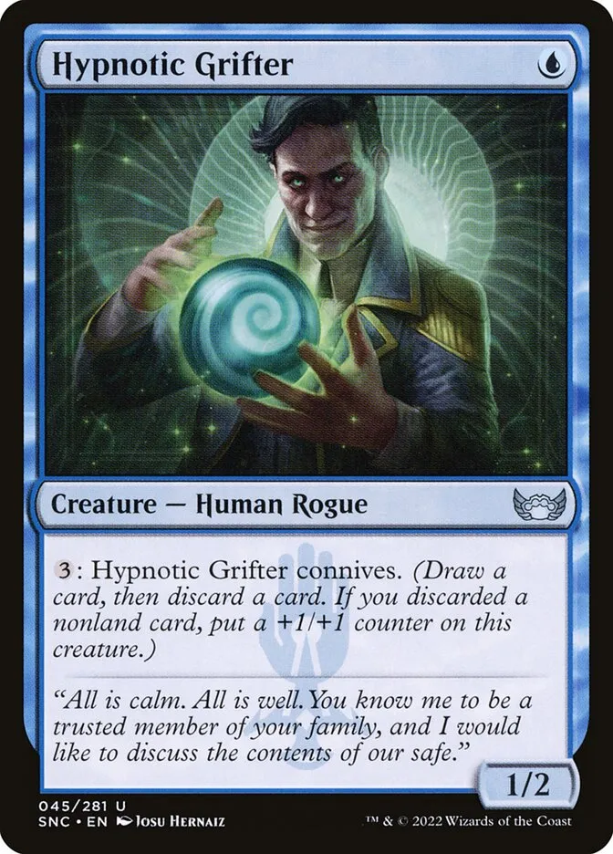 2022 Streets of New Capenna Hypnotic Grifter uncommon #45 uncommon card image