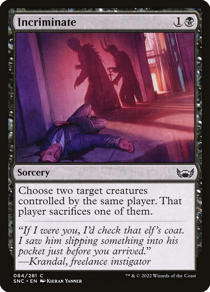 2022 Streets of New Capenna Incriminate #84 common card image