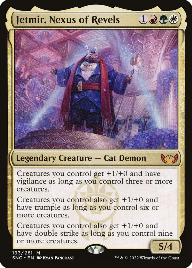 2022 Streets of New Capenna Jetmir, Nexus of Revels #193 mythic card image